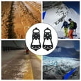 thumbnail image 4 of Lolynie Climbing 8 Studs 2025 Upgraded Snow Cleats For Shoes And Boots For Hiking Snow Shoe For Ice Snow Winter Hiking Climbing Ice Fishing Ice Cleats Traction Snow Grips, 4 of 7