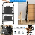 thumbnail image 4 of 600lbs 2 Step Ladder,Folding Step Stool with Wide Anti-Slip Pedal, Heavy Duty Sturdy Steel Ladder with Handgrip,Portable Steel Step Stool for Home Kitchen Library Office (Matte Black), 4 of 6