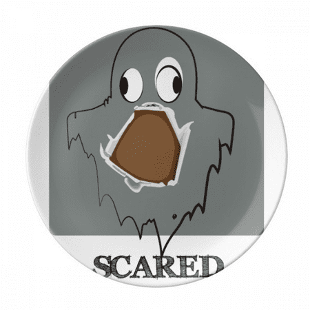 

gray scary scared emotion plate decorative porcelain salver tableware dinner dish
