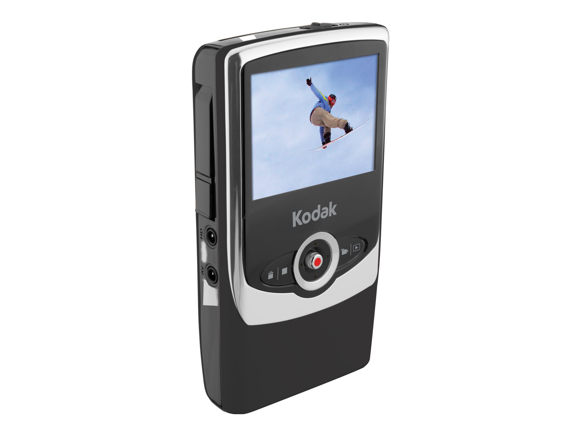 Kodak Zi6 Pocket Camcorder 720p 1.6 MP flash card black