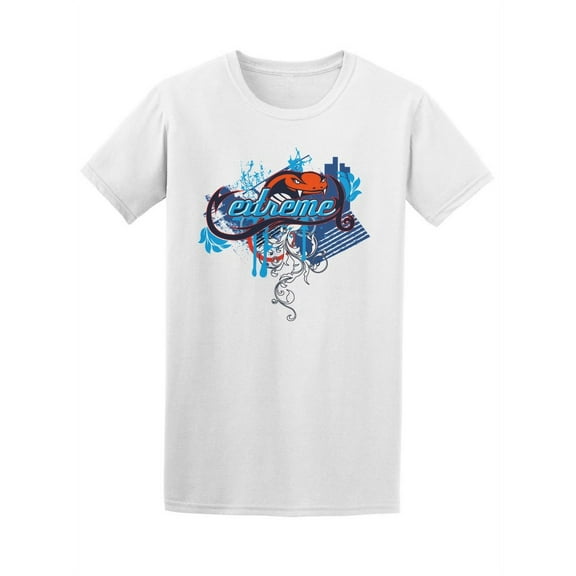 Extreme Snake, Street Graphic T-Shirt Men -Image by Shutterstock, Male Medium