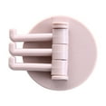 thumbnail image 2 of Vacemry Rotating Adhesive Hooks, 3-Prong Wall Hangers for Towels Robes Bags, No Damage Paste Hooks for Bathroom Kitchen Organization, 2 of 9