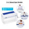 thumbnail image 4 of Amdohai A4 Mini Portable Hand Paper Shredder 3-in-1 Household Manual Shredder Document File CD Credit, 4 of 8