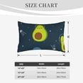 thumbnail image 6 of Fotbe Avocado in Space Pillow Cases - Envelope Closure - Luxury, Extra Soft, Cooling Pillow Covers - Wrinkle, Fade, Stain Resistant-14"x20", 6 of 9