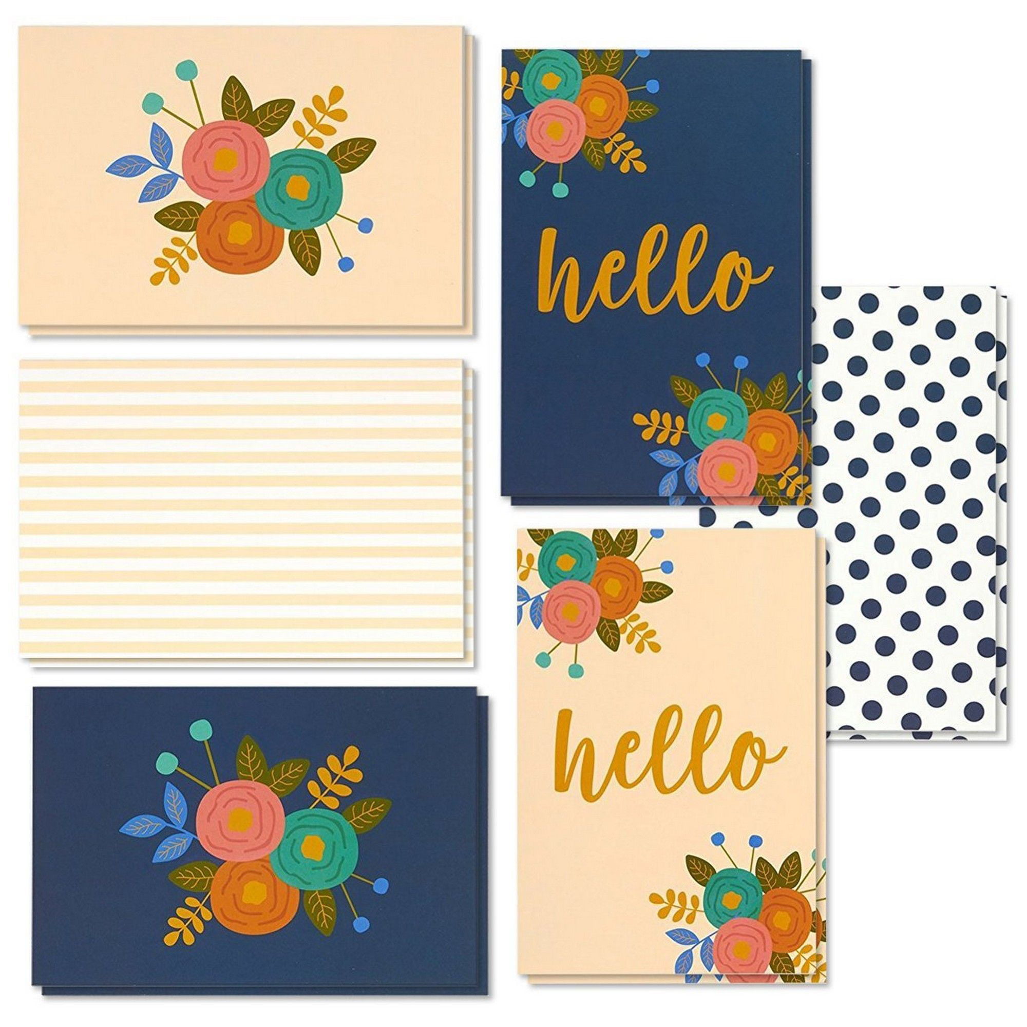 Blank on The Inside Notecards with Envelopes Included 6 Honey Bear Designs 4 x 6 Inches 48 Pack All Occasion Assorted Blank Note Cards Greeting Cards Bulk Box Set