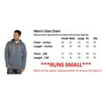thumbnail image 2 of 9 Crowns Men's Longline Long Hoodie Soft Hip Hop Sweatshirt Shirt (X-Large, Heather Grey), 2 of 3