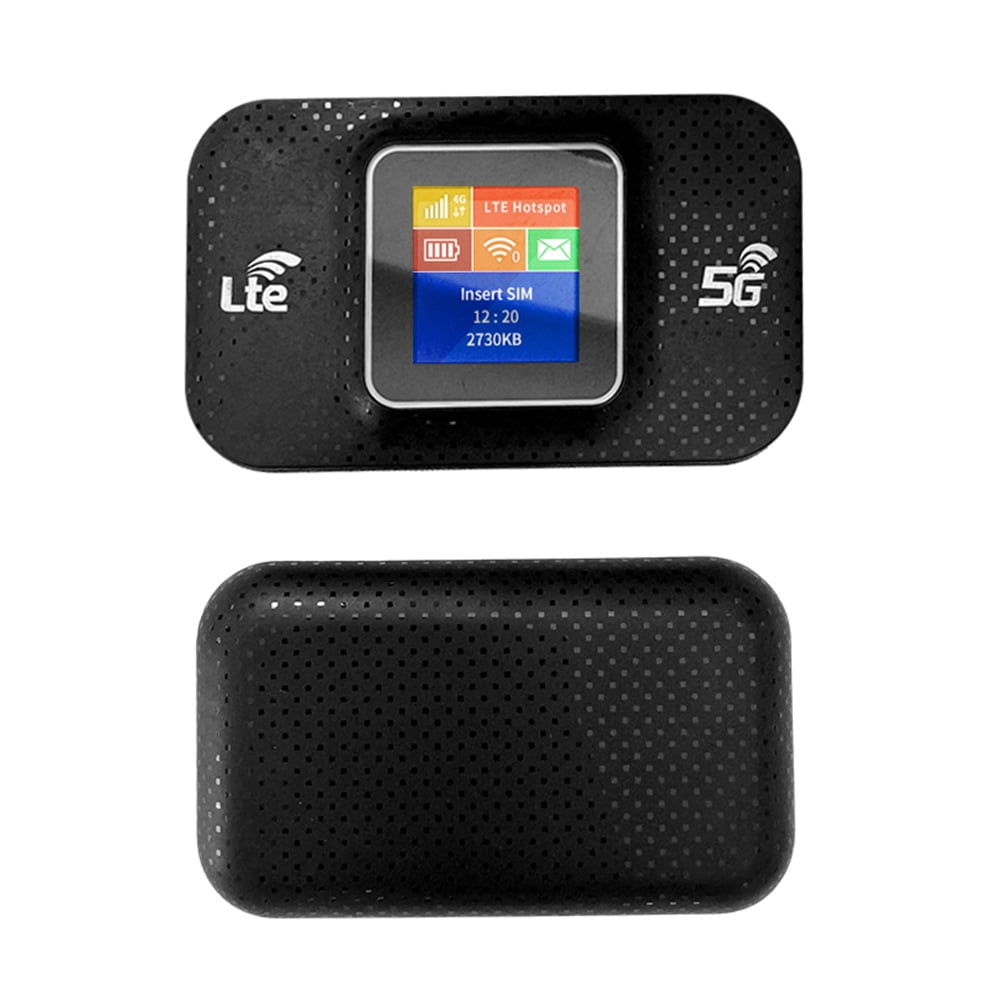 2 Pack 4G LTE Modem Wireless Router, SIM Card Slot Wireless Portable Router, Mini Hotspot 150Mbps Mobile Broadband WIFI Router (Black)
