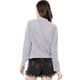 thumbnail image 5 of Chaqueta de gamuza Sintética Allegra K Mujer Drapeado gris púrpura XS, 5 of 6