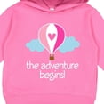 thumbnail image 3 of Inktastic The Adventure Begins Hot Air Balloon Girls Toddler Hoodie, 3 of 4