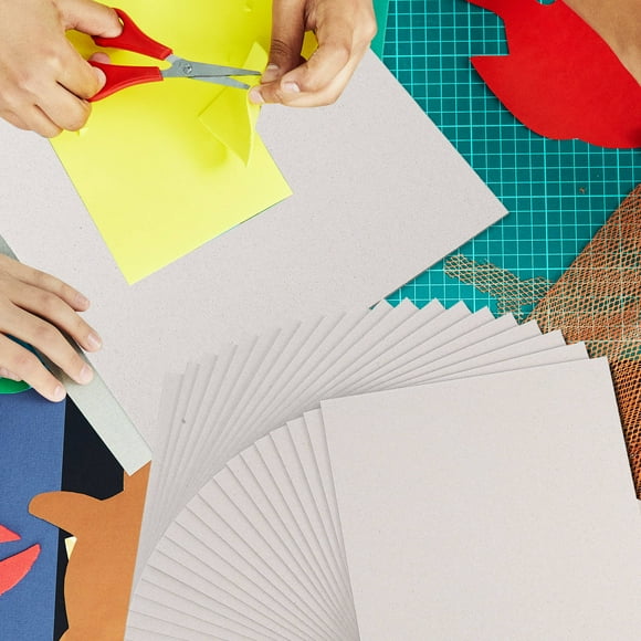 Raindrops Heavy Duty Grey Chipboard Sheets for Crafting and Scrapbooking Stable Reinforced Cardboard Paper