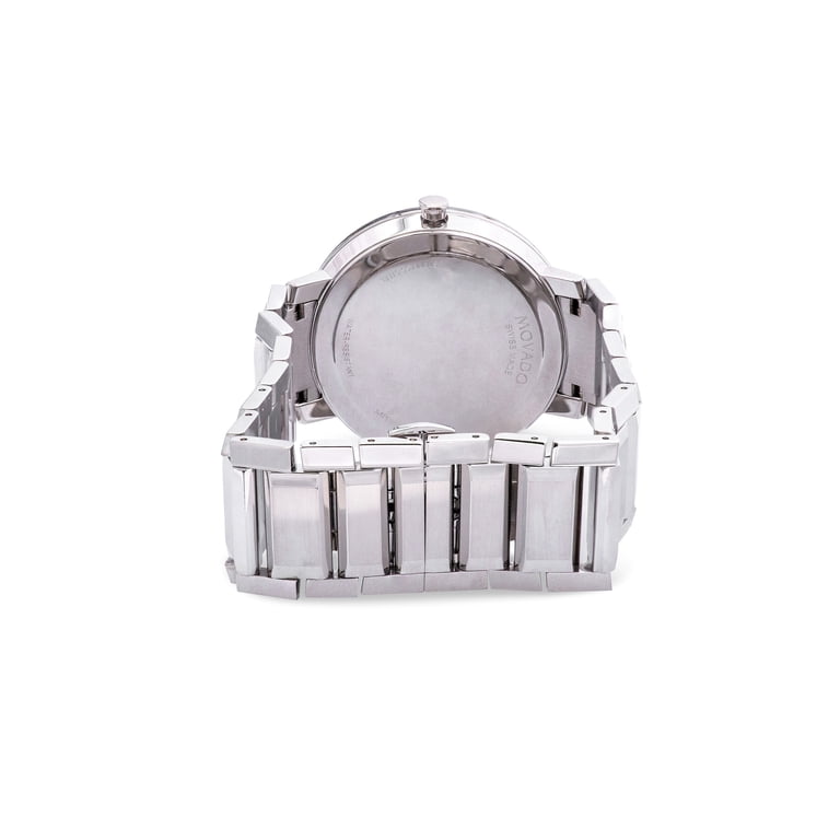Movado Sapphire Men's Mirror Dial Swiss Quartz Watch 0607178