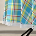 thumbnail image 4 of Coolnut Rainbow Glen Plaid Round Tablecloth 60In,Waterproof Round Table Cloths with Umbrella Hole and Zipper,Party Patio Table Covers for Outdoor Backyard /BBQ/Picnic, 4 of 7