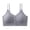 Gray, variant on Women Front Closure Bra Button Down V-Neck Bralettes High Elasticity Convenient Workout Bra with Ultra Thin Straps Black Free Size