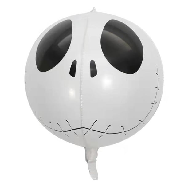 Decoraciones de miedo Globos Globos inflables Accesorios de Halloween (Cabeza de calavera 4D)