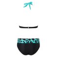 thumbnail image 5 of ibiyuan Women's Plus Size Tankini Swimsuits 2 Piece Tummy Control Plus Size Long Top and High Waisted Boyshorts Bathing Suits Hawaiian Swimsuits for Women,Blue, 5 of 6