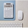 thumbnail image 4 of Calculadora UNIIONE de escritorio de 14 dígitos, blanca con pantalla LCD brillante, 4 of 7