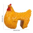 thumbnail image 2 of Estatua de pollo para jardín Wdftyju adorno divertido de gallina, 2 of 6