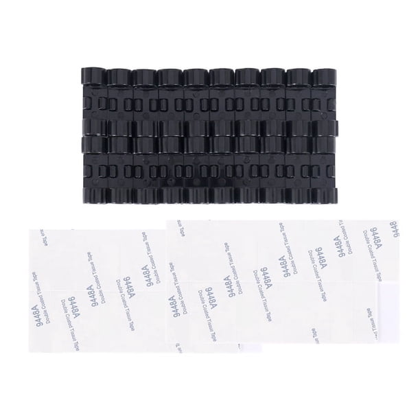20 piezas/lote de abrazaderas de fijación de cables, clips de sujeción para cables de escritorio, abrazaderas de sujeción, dispositivo de sujeción de cables USB, organizador de soporte de clips