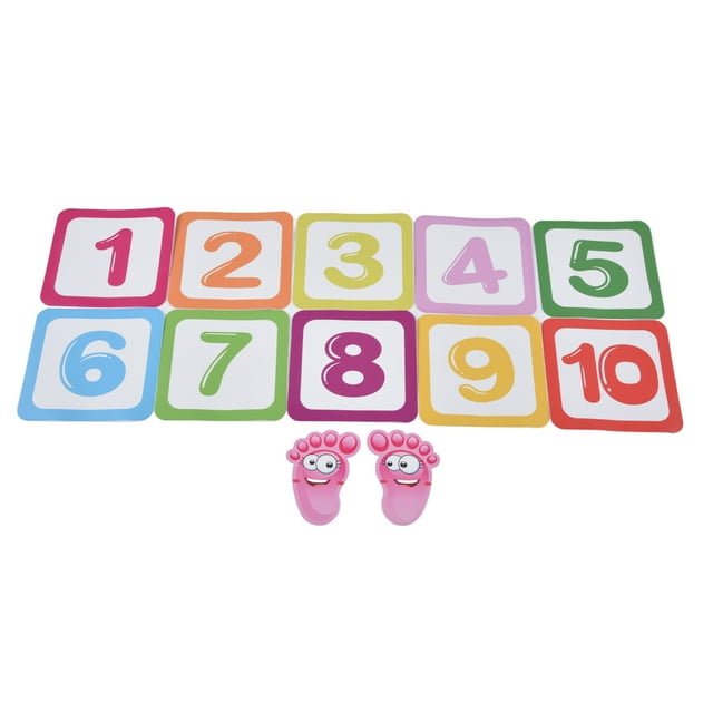 Game Floor Sticker Number Kindergarten Early Education Interactive Decoration Children Room Wall Ground PVC Classic Environmental Protection Waterproof