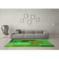 thumbnail image 3 of Ahgly Company Indoor Rectangle Patchwork Green Transitional Area Rugs, 2' x 5', 3 of 4