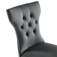 thumbnail image 5 of Modway Silhouette 20" Velvet Dining Chairs in Blue/Black (Set of 2), 5 of 9