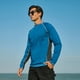 thumbnail image 2 of Xishao Camiseta de Natacion Hombre Playeras de Natacion Manga Larga Traje de Baño Bañador Protector de Erupción de Compresión Surf UPF 50+ Azul de pavo 2XL Azul de pavo 2XL Xishao ropa, 2 of 2