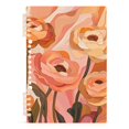 thumbnail image 7 of FORMRS 1-Subject Spiral Notebook 8" x 5" College Ruled 60 Refillable Sheet A5 Hard Cover, 2 Pack, Abstract Orange Flowers, 7 of 7