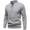 Gray, variant on Men's Crew Neck Sweaters Jumpers 2 in 1 Knitted Sweater with V Shirt Neck Casual Business Knitwear Pullover Solid Color Gray