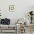 thumbnail image 2 of Stupell Joy To The World Holiday Floral Wreath Holiday Painting Black Framed Art Print Wall Art, 2 of 7