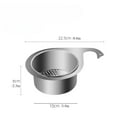 thumbnail image 7 of Stainless Steel Swan Sink Strainer Basket, Upgrades Kitchen Sink Drain Basket, Faucet Hanging Filter Basket, Corner Sink Strainer, Multi-Functional Drain Basket for Fruit, Vegetable, 7 of 7