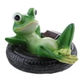 thumbnail image 4 of Ranas Artesanales de Resina DIY Flotando en Decoración Del Estanque de Hojas de Loto Fuente Ornamento Jardín Patio CUTICAT Juguete de rana flotante, 4 of 8