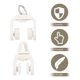 thumbnail image 4 of 50 piezas de polea flexible para riel de cortina, silenciador, accesorios para cortinas, 4 of 6