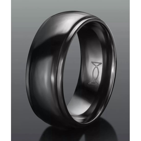 Black Zirconium Men’s Ring – Modern Durable Band by Morejewelery | Wholesale & Warranty