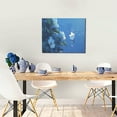 thumbnail image 5 of Logiee Hibiscus Flowers Calm Water Print Canvas Wall Art ,Art Poster,Canvas Decorative Picture,Decor Wall Pictures for Living Room Bedroom Bathroom,Ready to Hang, 5 of 6