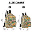 thumbnail image 2 of FORMRS Mini Backpack Purse for Women Travel Daypack Casual Shoulder Bag, Pink Oranges, 2 of 7