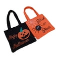 thumbnail image 3 of Halloween Pumpkin Candy Handbag Witch Festival Mall Kindergarten Biscuit Gift Bag Halloween Decoration Orange, 3 of 10