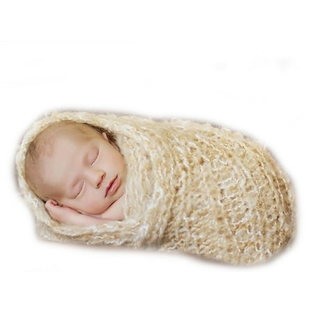 Cute Baby Infant Newborn Handmade Crochet Sleeping Bag Clothes Baby Photograph Props