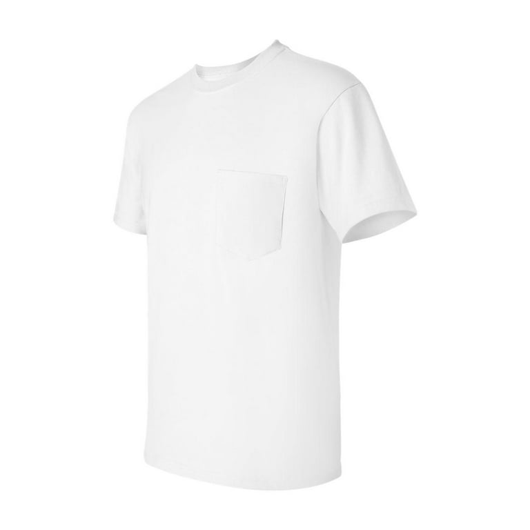 Gildan G2300 Ultra Cotton Adult T-Shirt with Pocket - White, XL