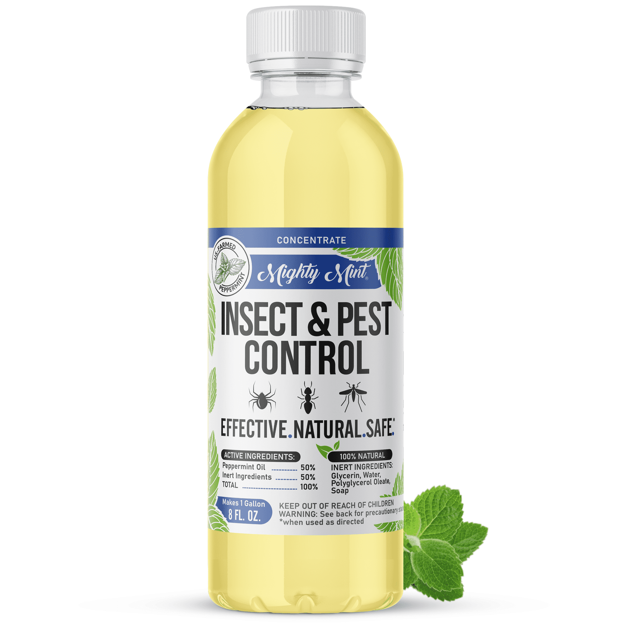 Mighty Mint 8oz Insect & Pest Control Peppermint Oil Concentrate - Makes 1 Gallon