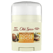 Old Spice Whole Body Deodorant Aluminum Free Travel Stick, Vanilla Shea Total Body Deodorant, 0.5oz