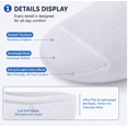 thumbnail image 4 of 6 Pairs Socks Womens Cushioned Low Cut Invisible Liner Socks for Sneakers Casual Daily Wear, 4 of 5