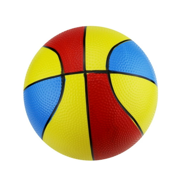 Phenofice 4Pcs Inflatable Small PVC Basketball Beach Ball Easy to Inflate for Indoor Outdoor Use