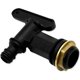 thumbnail image 1 of Grifo de manguera de jardín para barril de lluvia/reemplazo de rosca BSP de ¾ Conector de plástico a presión para grifo, cerveza casera, 1 of 4