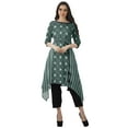 thumbnail image 2 of Moomaya Indian Tunic Top Pant Set 3/4 Sleeves Printed Women Designer Kurta Kurti, 2 of 6