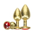 thumbnail image 3 of Ouch! International Milan Collection Metal Anal Plug Set, Gold, 3 of 5