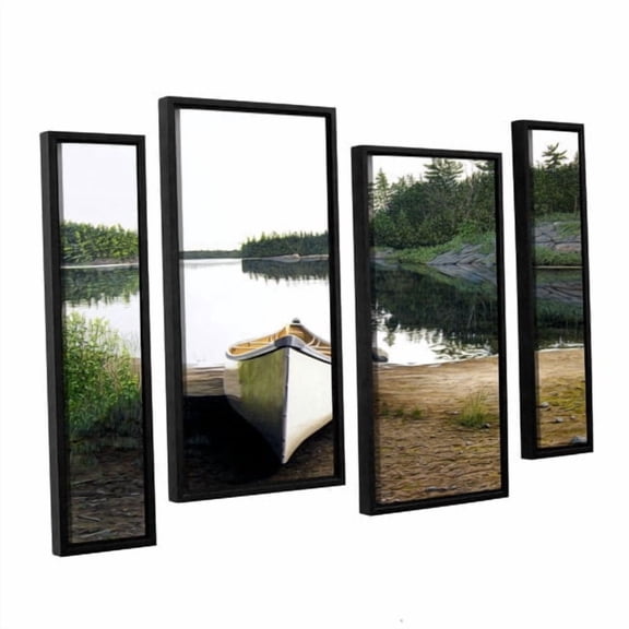 ArtWall Silent Retreat 1 by Ken Kirsh 4 Piece Framed Photographic Print Set