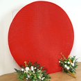 thumbnail image 4 of BalsaCircle 7.5 feet Red Metallic Glittered Spandex Round Backdrop Stand Cover Wedding Party Decorations, 4 of 7
