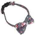 thumbnail image 4 of Collar de gato de Papá Noel, collar de gato de Navidad con estampado colorido ajustable y campanas para mascotas pequeñas, verde Navidad, 4 of 5
