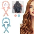 thumbnail image 2 of leyfeng Cinta para la cabeza con varilla para rizar sin calor Sin rizos de calor Rulos para el cabello con cinta Rulos para el cabello con diadema suave para dormir, 2 of 8