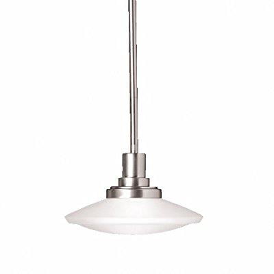Luminous Halogen Lighting - kichler 2655ni, structures mini round pendant, 1 light, 100 watts halogen, brushed nickel